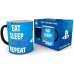Чашка PlayStation Mug Eat Sleep Repeat Heat Change (Abystyle, 320 ml), ,